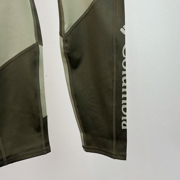 NWT Columbia Lodge Colorblock High Waisted Tights Leggings Green - Picture 8 of 10